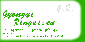 gyongyi ringeisen business card